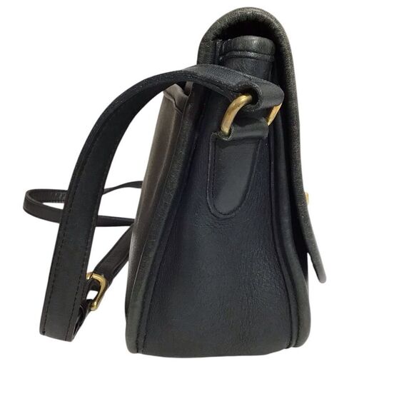 Vintage Coach Blue/Black City Bag 9790 Leather Shoulder Crossbody Bag - Picture 4 of 16